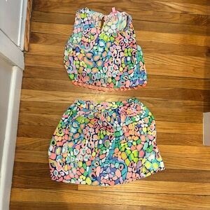Lilly Pulitzer Skirt and Top 2 piece set